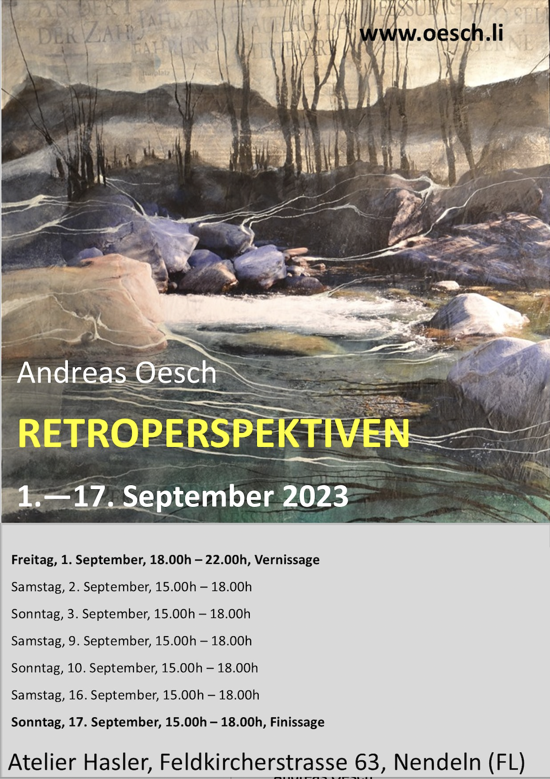 Andreas Oesch: RETROPERSPEKTIVEN