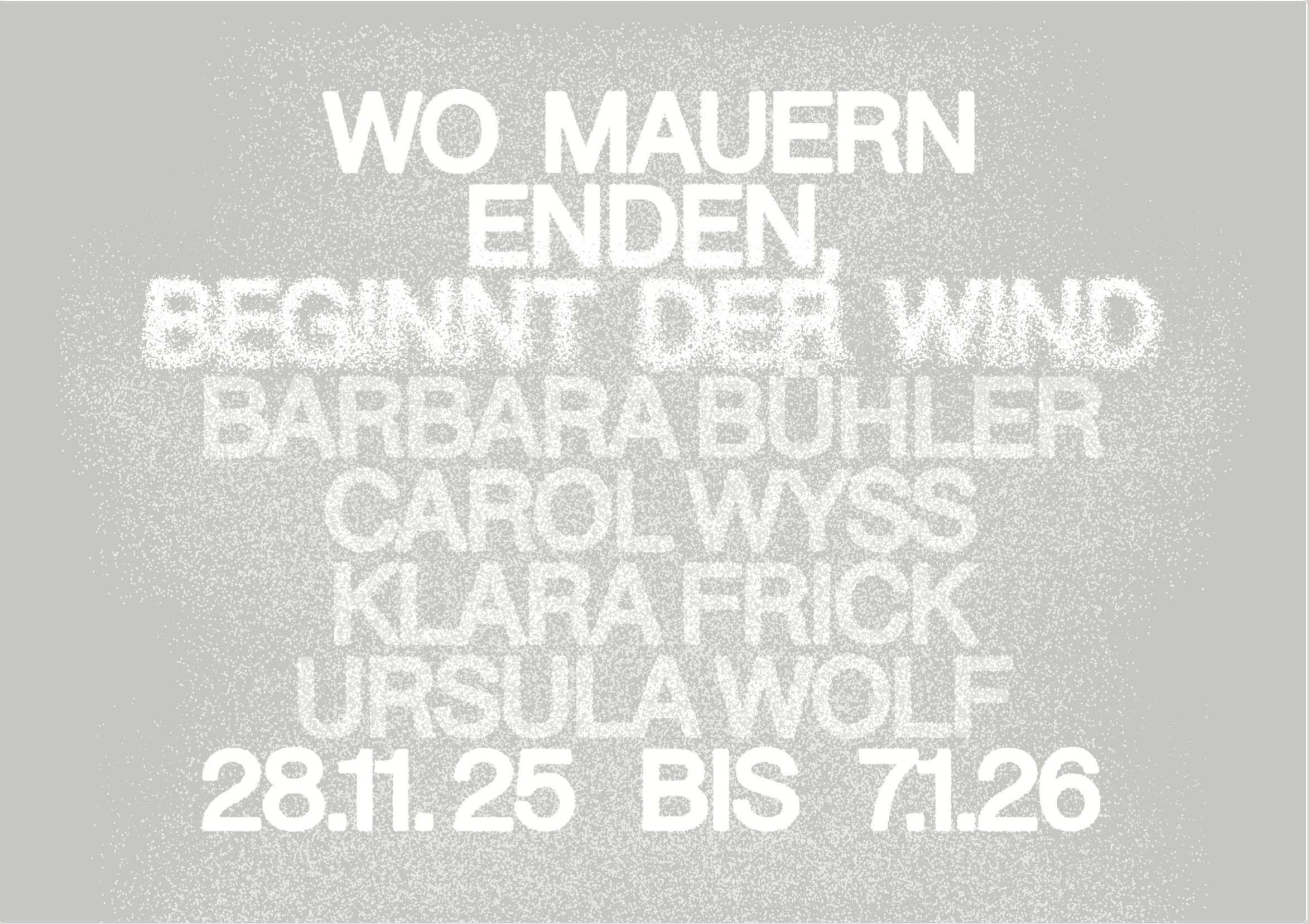 : Wo Mauern enden, beginnt der Wind